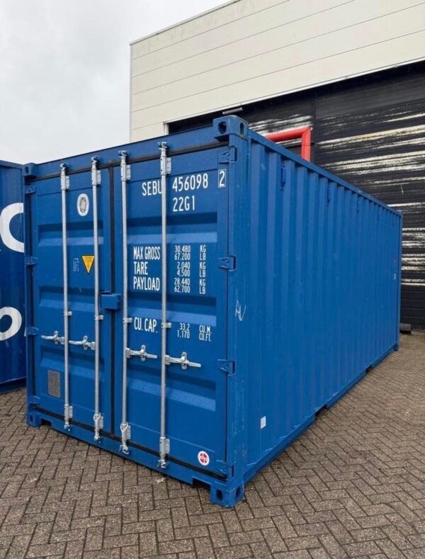 20 FUß SEECONTAINER HIGH CUBE NEU / RAL 5010 ENZIANBLAU