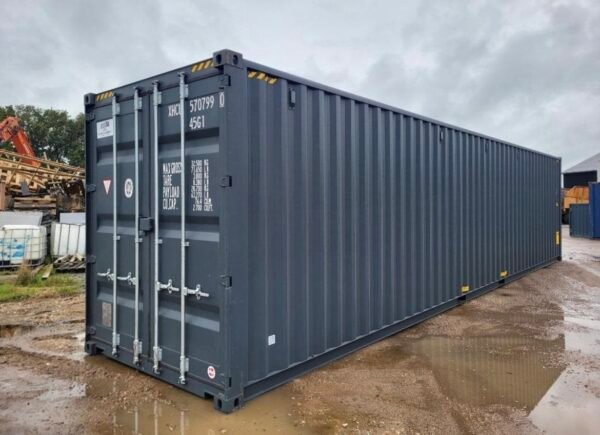 40 FUß HIGH-CUBE SEECONTAINER / ANTHRAZIT RAL 7016