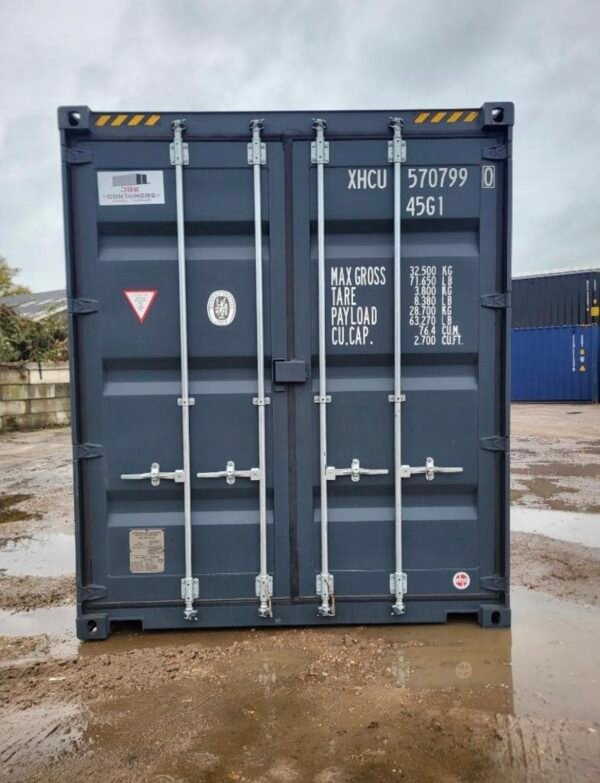 40 FUß HIGH-CUBE SEECONTAINER / ANTHRAZIT RAL 7016