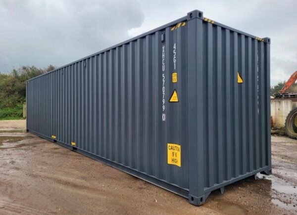 40 FUß HIGH-CUBE SEECONTAINER / ANTHRAZIT RAL 7016