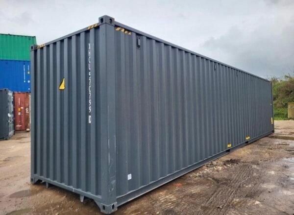 40 FUß HIGH-CUBE SEECONTAINER / ANTHRAZIT RAL 7016