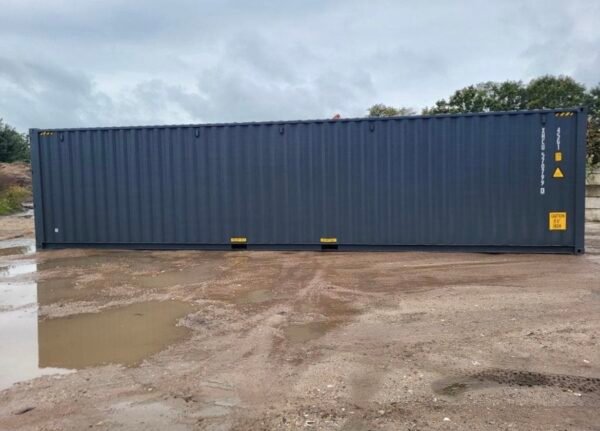 40 FUß HIGH-CUBE SEECONTAINER / ANTHRAZIT RAL 7016
