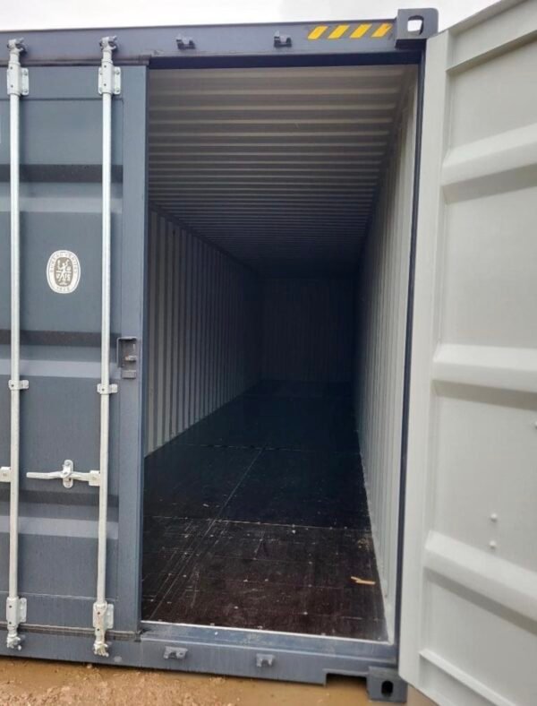 40 FUß HIGH-CUBE SEECONTAINER / ANTHRAZIT RAL 7016