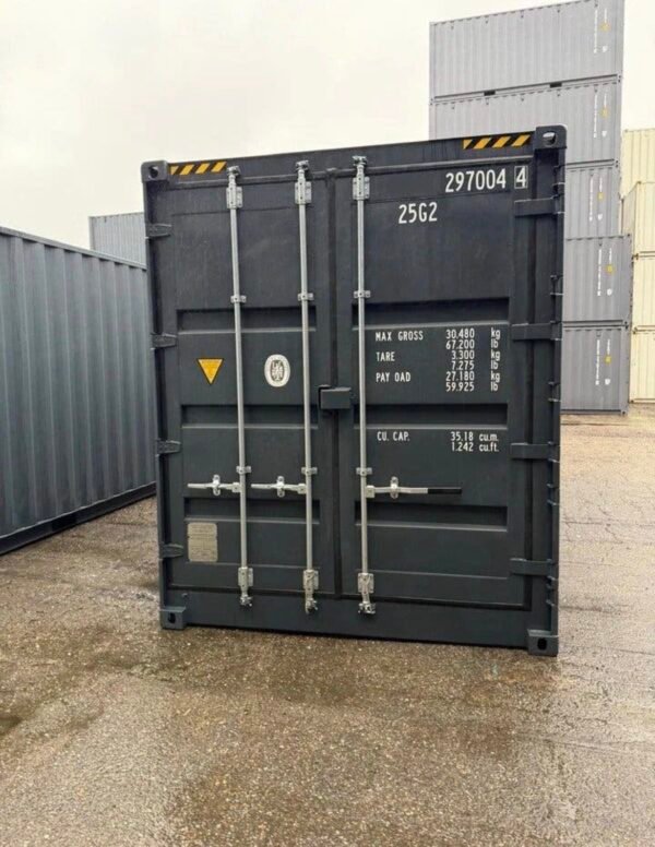 20 FUß HIGH CUBE SEECONTAINER / OPEN SIDE / RAL7016