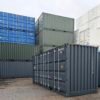 20 FUß HIGH CUBE SEECONTAINER / OPEN SIDE / RAL7016