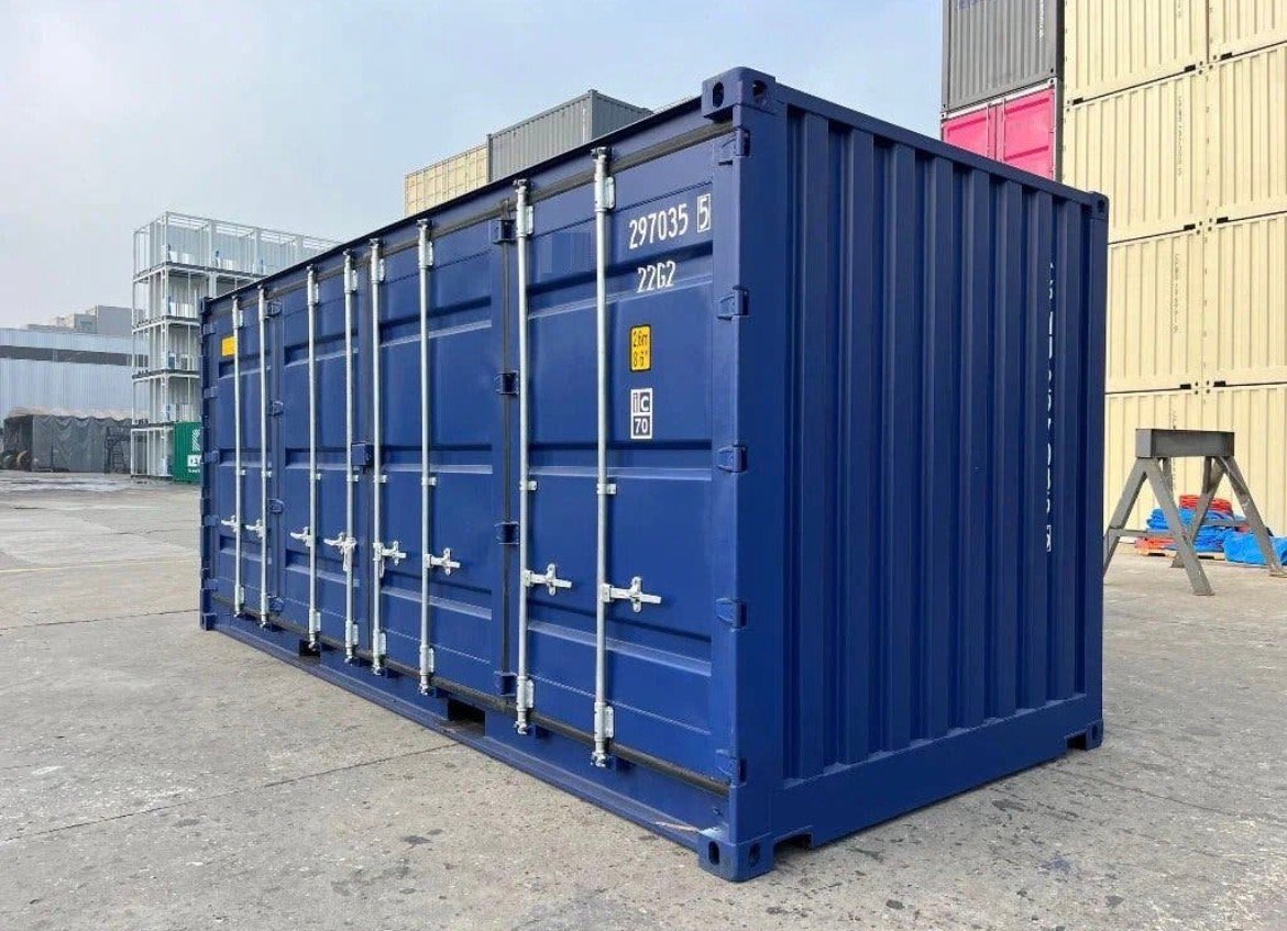20 FUß HIGH CUBE SEECONTAINER / OPEN SIDE