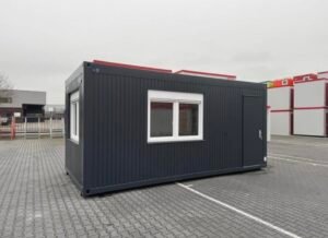 BÜROCONTAINER / 6 x 3 meter ( RAL 7016 )