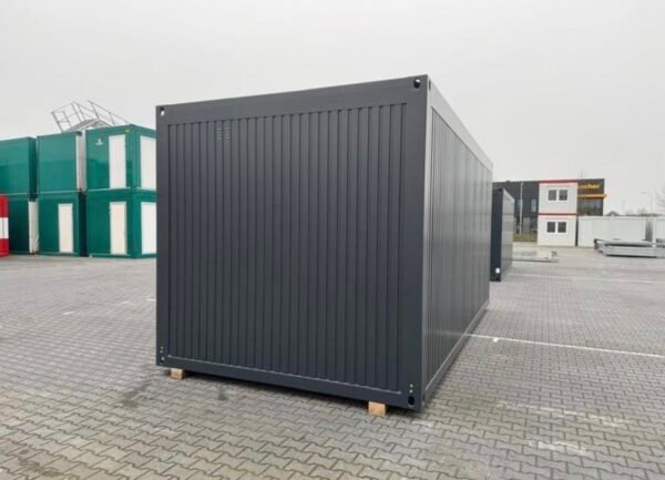 BÜROCONTAINER / 6 x 3 meter ( RAL 7016 )